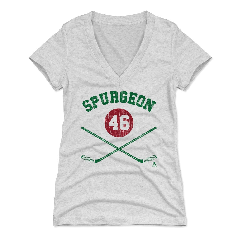 Jared Spurgeon Women's V-Neck T-Shirt | 500 LEVEL