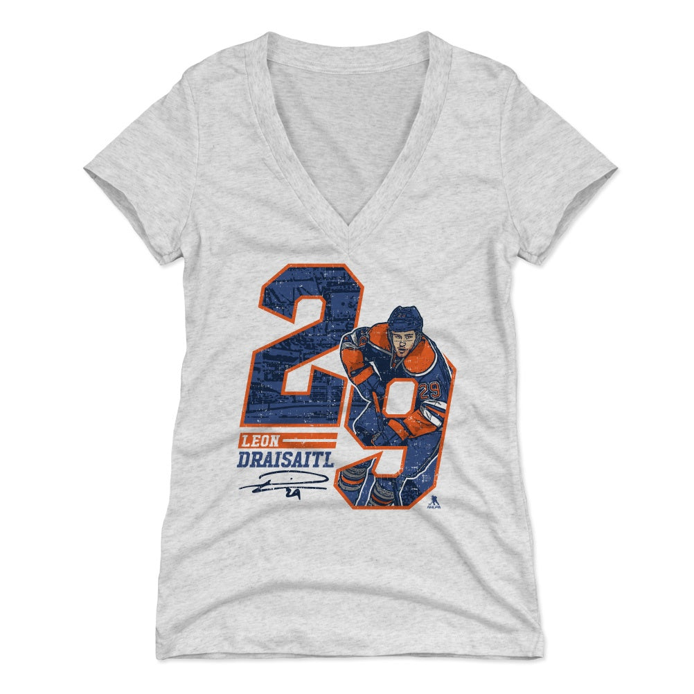 Leon Draisaitl Women's V-Neck T-Shirt | 500 LEVEL