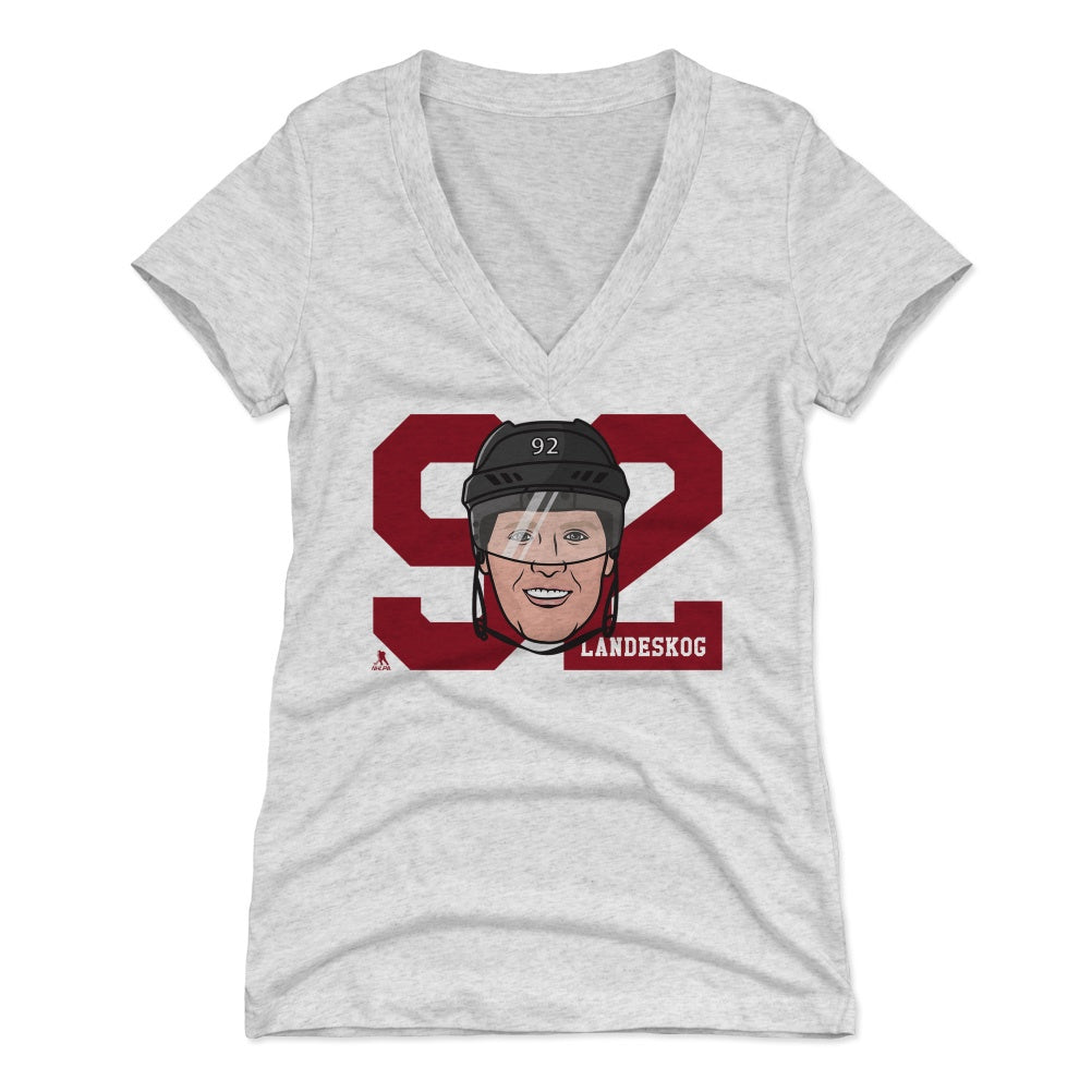 Gabriel Landeskog Women's V-Neck T-Shirt | 500 LEVEL