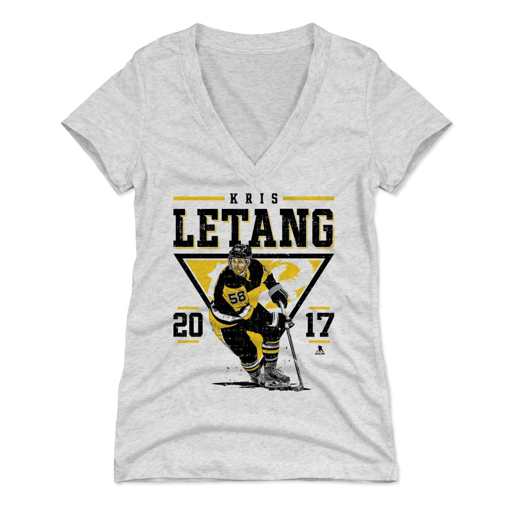 Kris Letang Women's V-Neck T-Shirt | 500 LEVEL
