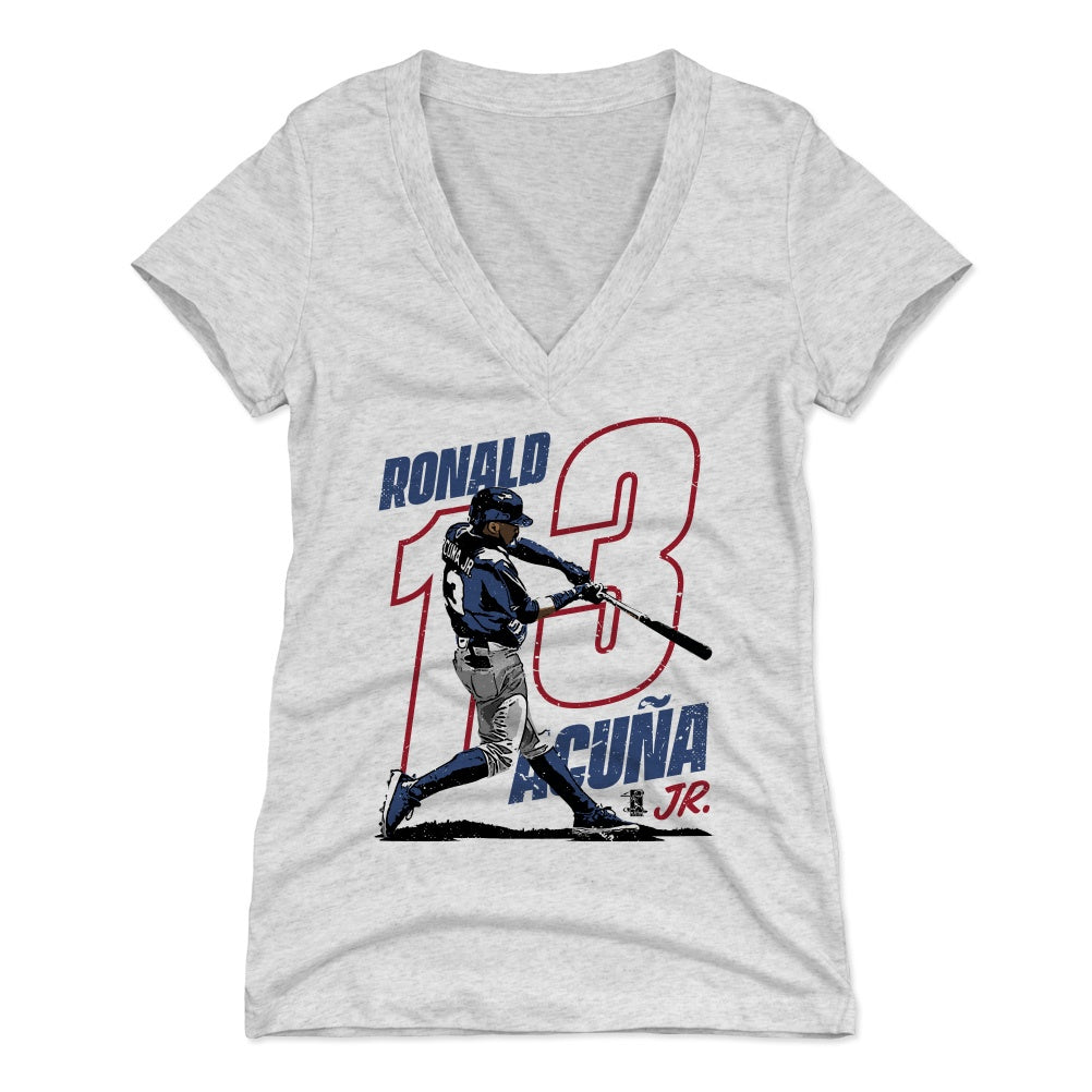 Ronald Acuna Jr. Women's V-Neck T-Shirt | 500 LEVEL