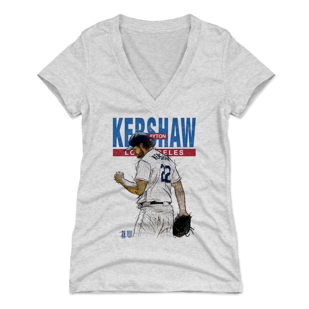 Clayton Kershaw Women's V-Neck T-Shirt | 500 LEVEL