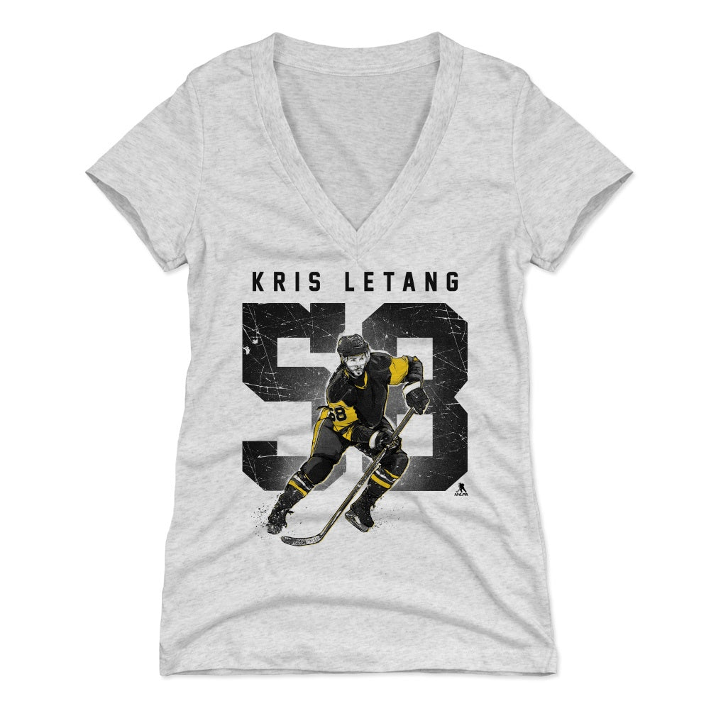 Kris Letang Women's V-Neck T-Shirt | 500 LEVEL
