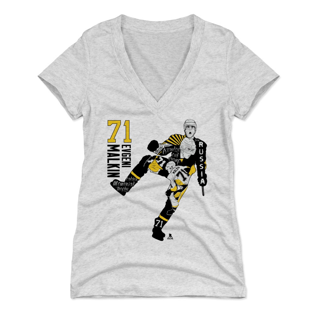 Evgeni Malkin Women's V-Neck T-Shirt | 500 LEVEL