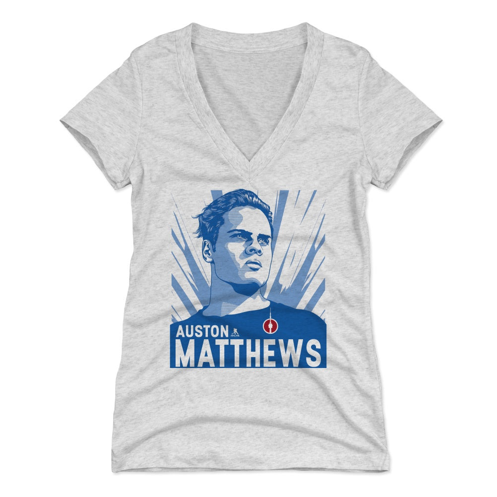Auston Matthews Women's V-Neck T-Shirt | 500 LEVEL