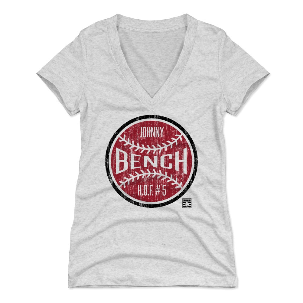 Johnny Bench Women's V-Neck T-Shirt | 500 LEVEL