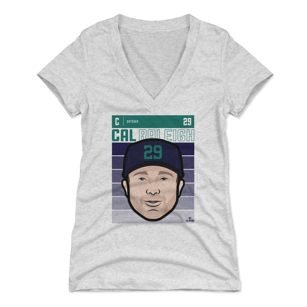 Cal Raleigh Women's V-Neck T-Shirt | 500 LEVEL