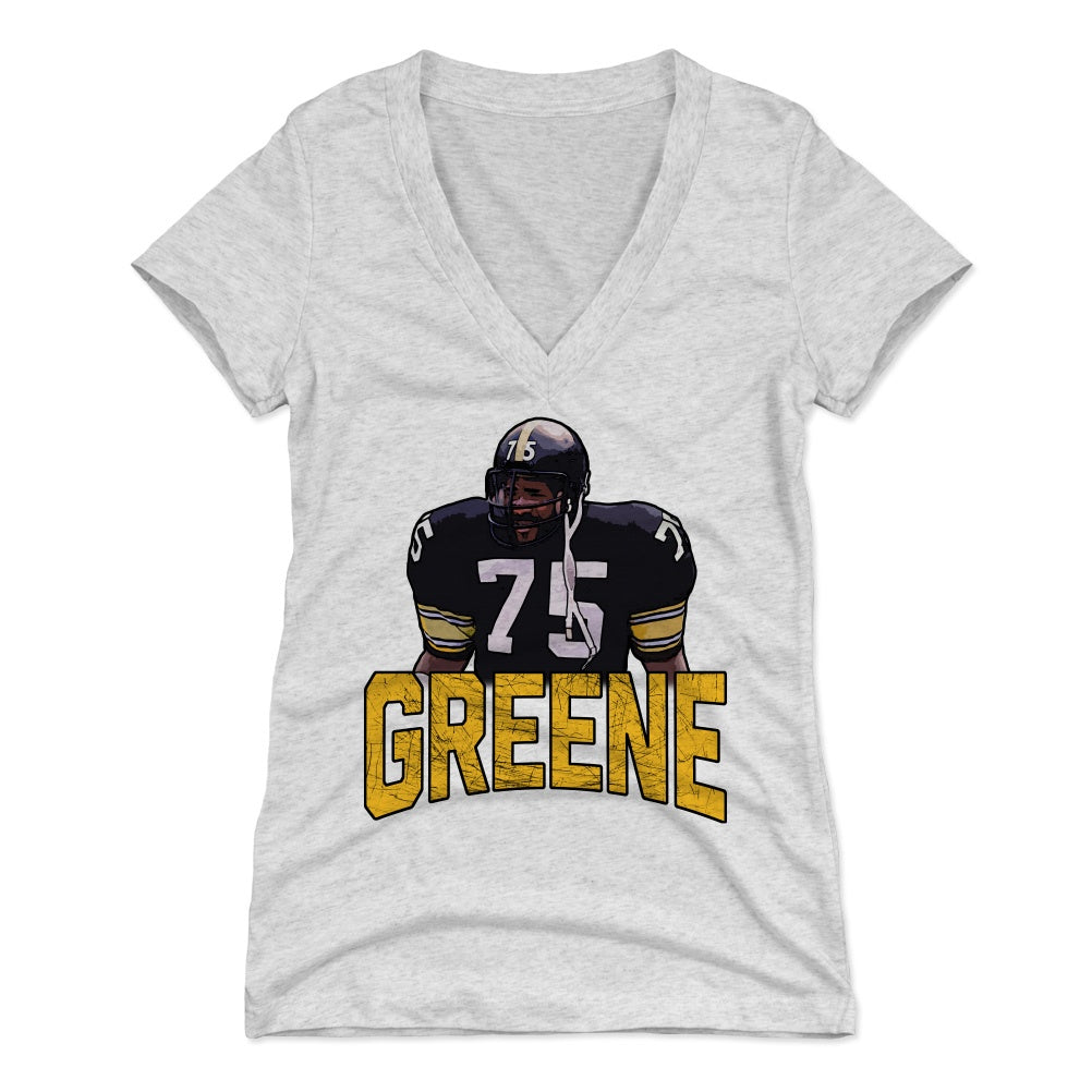 Mean Joe Greene Women's V-Neck T-Shirt | 500 LEVEL