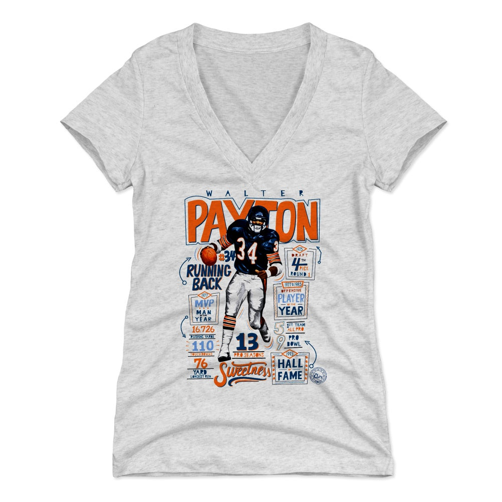 Walter Payton Women's V-Neck T-Shirt | 500 LEVEL