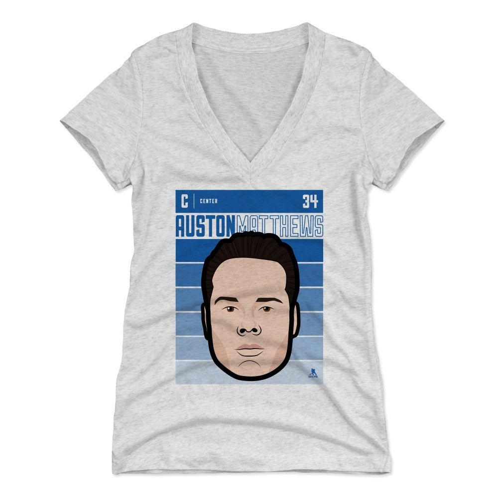 Auston Matthews Women's V-Neck T-Shirt | 500 LEVEL