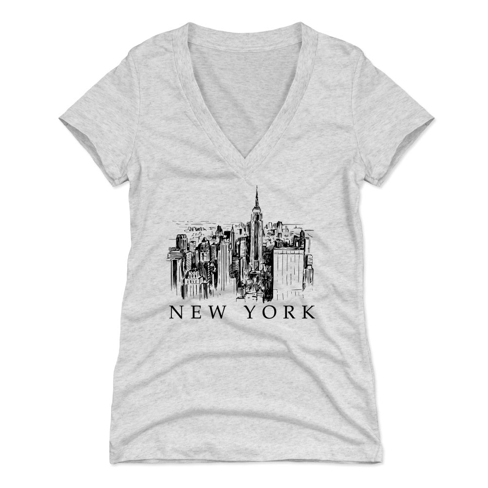 New York Women's V-Neck T-Shirt | 500 LEVEL