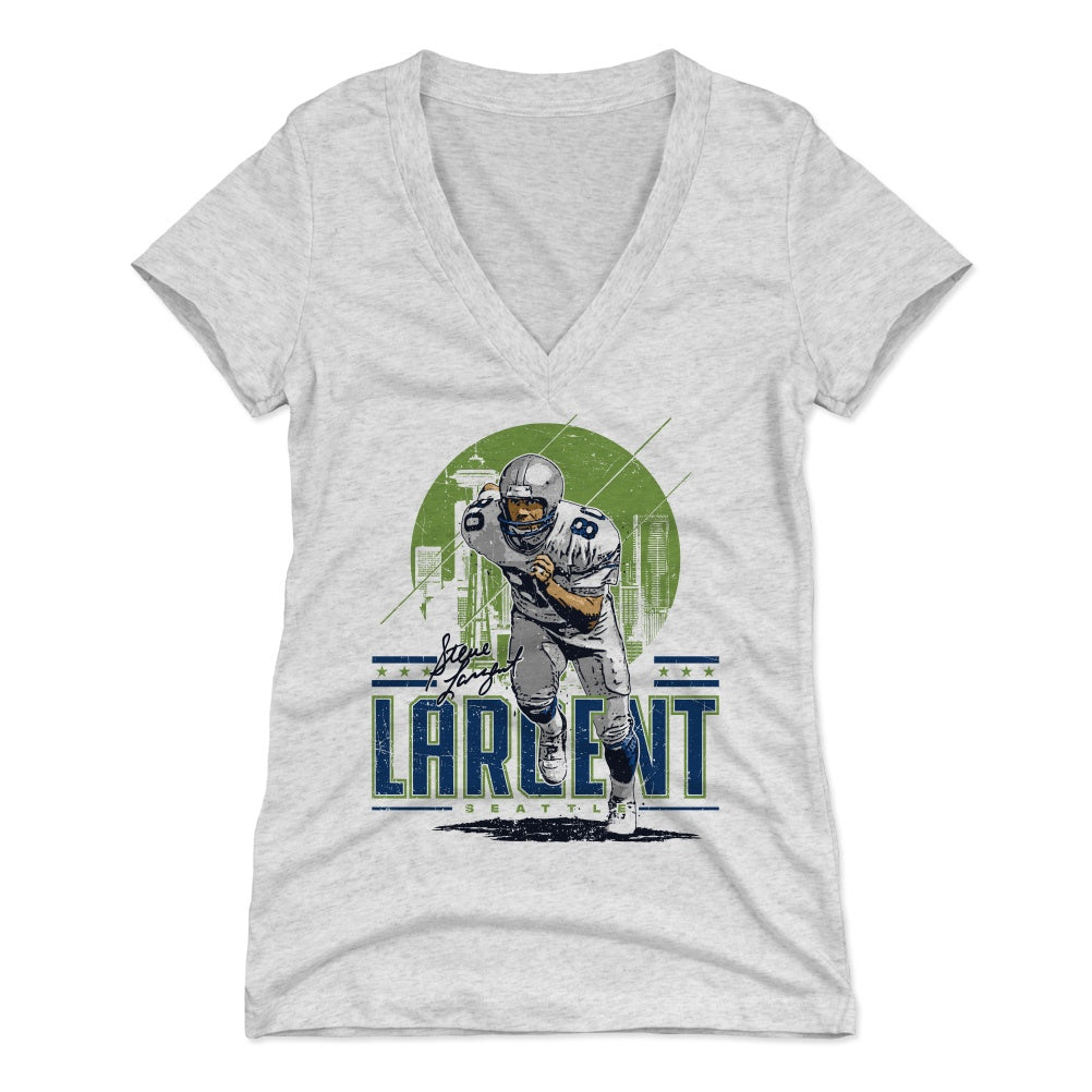 Steve Largent Women's V-Neck T-Shirt | 500 LEVEL