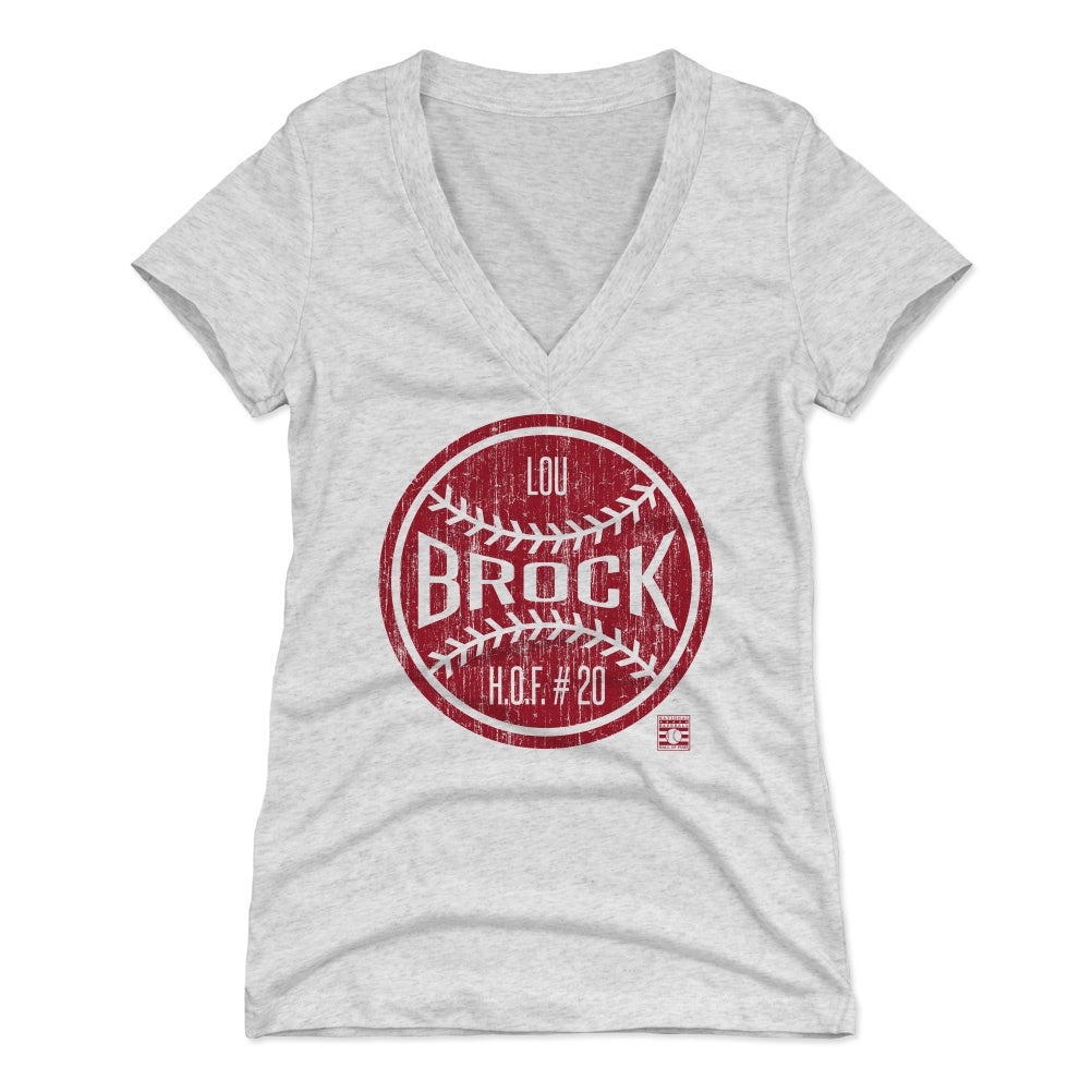 Lou Brock Women's V-Neck T-Shirt | 500 LEVEL