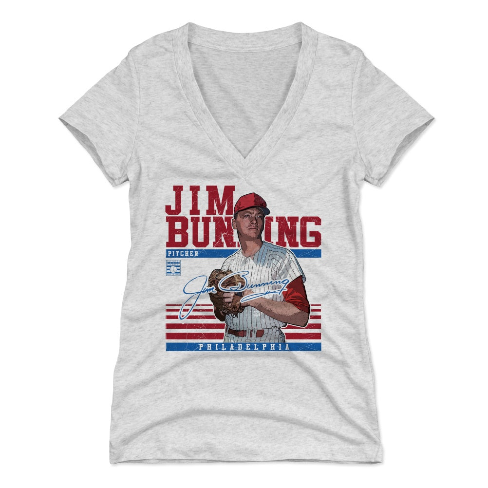 Jim Bunning Women's V-Neck T-Shirt | 500 LEVEL