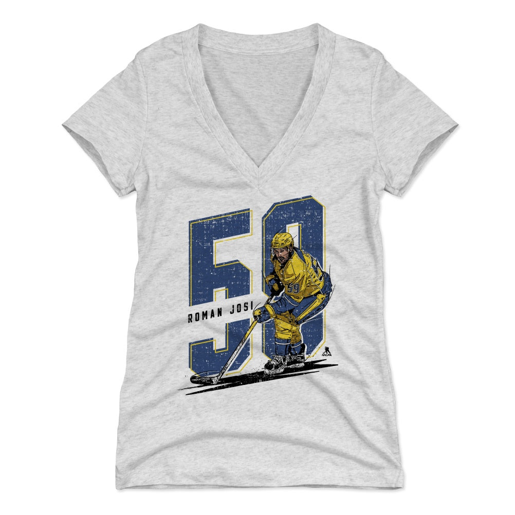 Roman Josi Women's V-Neck T-Shirt | 500 LEVEL