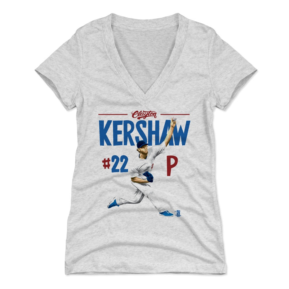 Clayton Kershaw Women's V-Neck T-Shirt | 500 LEVEL