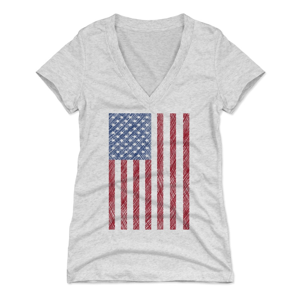 USA Women's V-Neck T-Shirt | 500 LEVEL