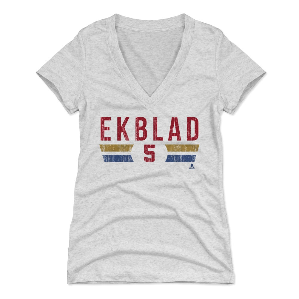 Aaron Ekblad Women's V-Neck T-Shirt | 500 LEVEL