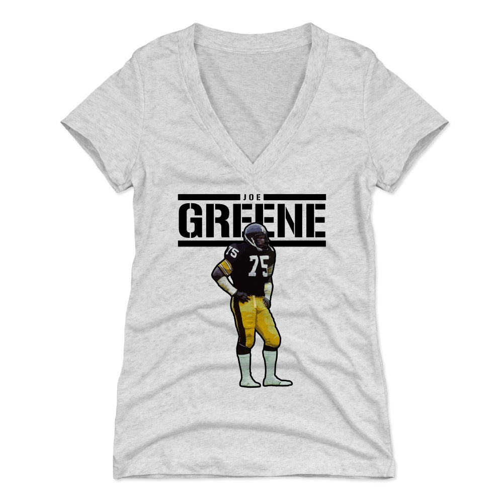 Mean Joe Greene Women's V-Neck T-Shirt | 500 LEVEL