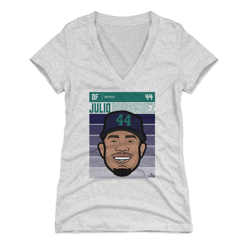 Julio Rodriguez Women's V-Neck T-Shirt | 500 LEVEL