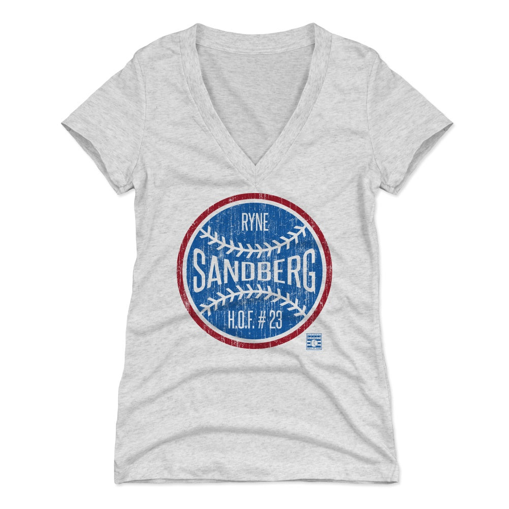 Ryne Sandberg Women's V-Neck T-Shirt | 500 LEVEL
