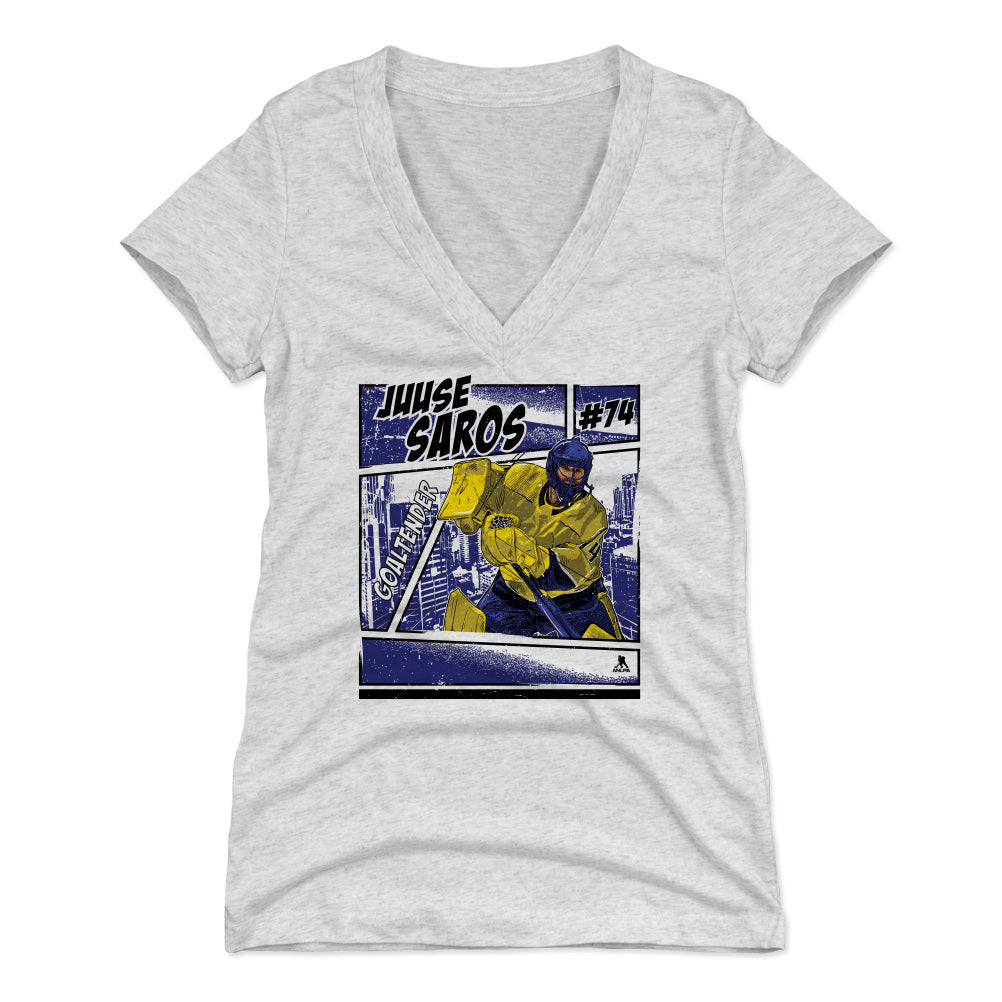 Juuse Saros Women's V-Neck T-Shirt | 500 LEVEL