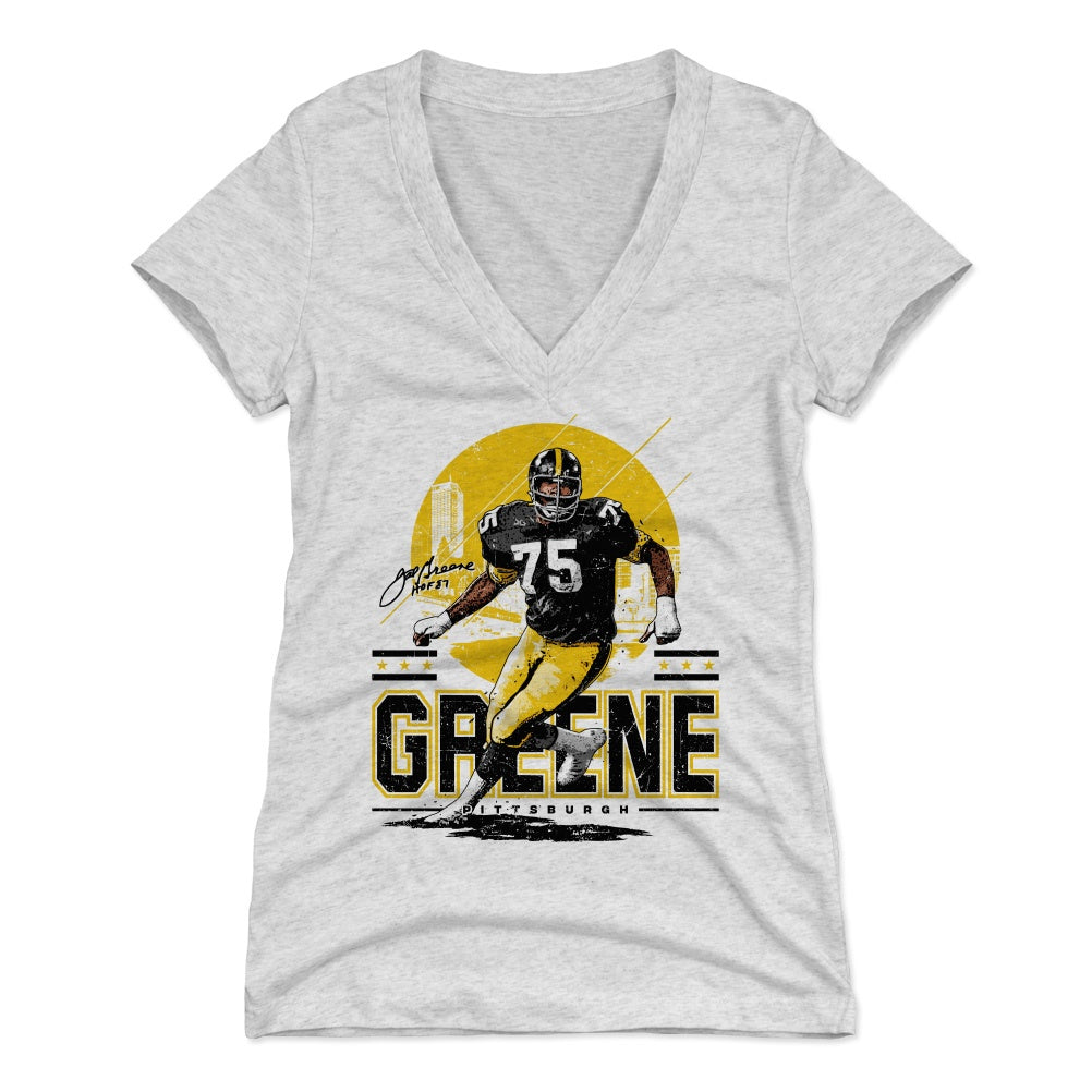 Mean Joe Greene Women's V-Neck T-Shirt | 500 LEVEL