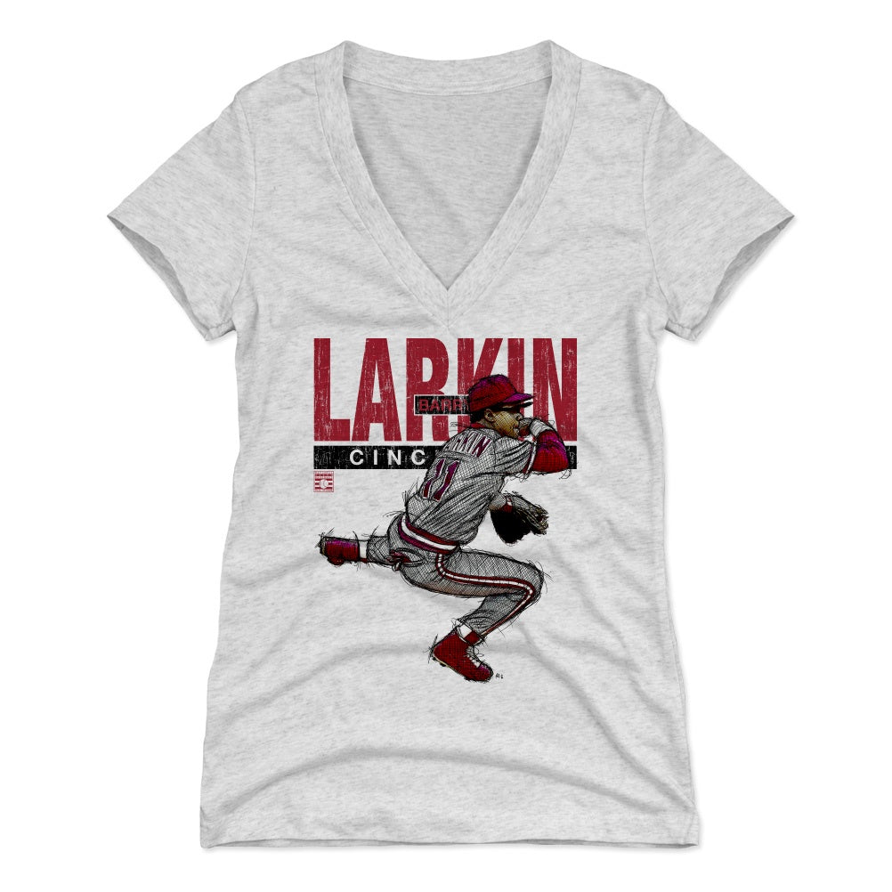 Barry Larkin Women's V-Neck T-Shirt | 500 LEVEL