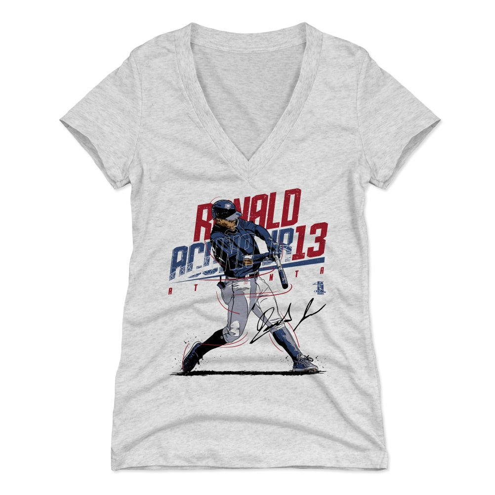 Ronald Acuna Jr. Women's V-Neck T-Shirt | 500 LEVEL