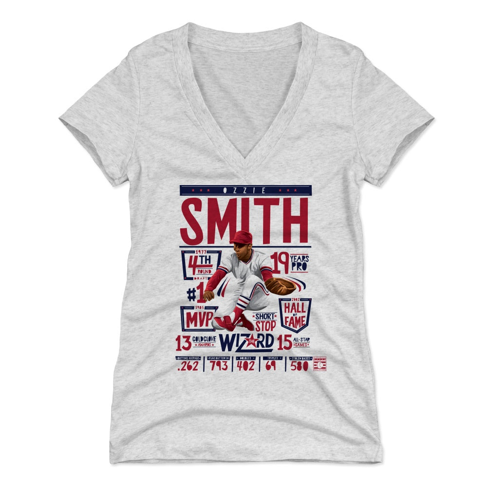 Ozzie Smith Women's V-Neck T-Shirt | 500 LEVEL