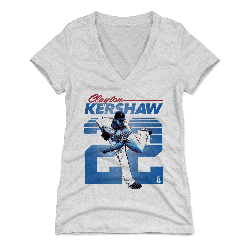Clayton Kershaw Women's V-Neck T-Shirt | 500 LEVEL