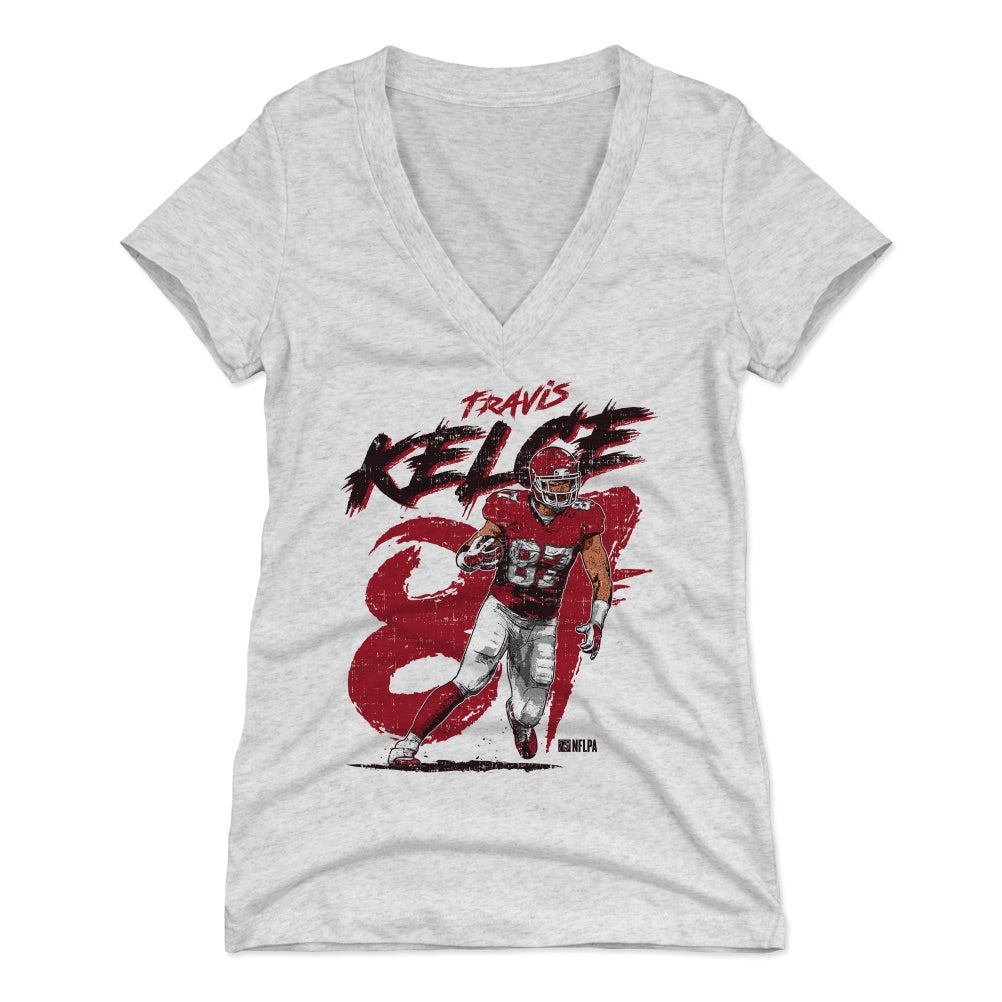Travis Kelce Women's V-Neck T-Shirt | 500 LEVEL
