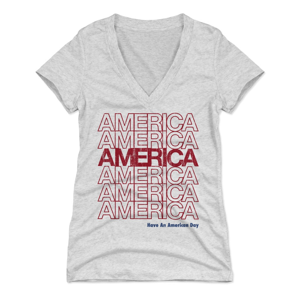 USA Women's V-Neck T-Shirt | 500 LEVEL