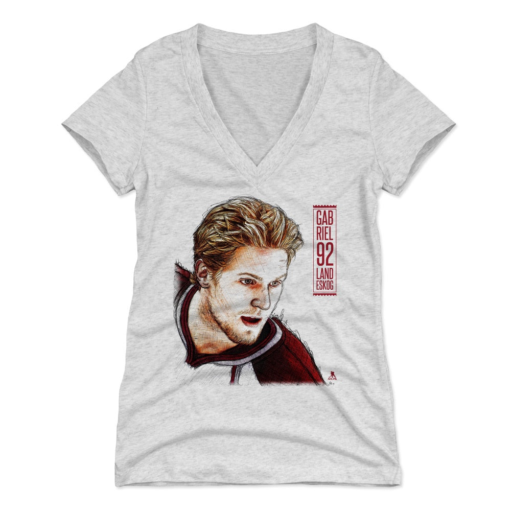 Gabriel Landeskog Women's V-Neck T-Shirt | 500 LEVEL