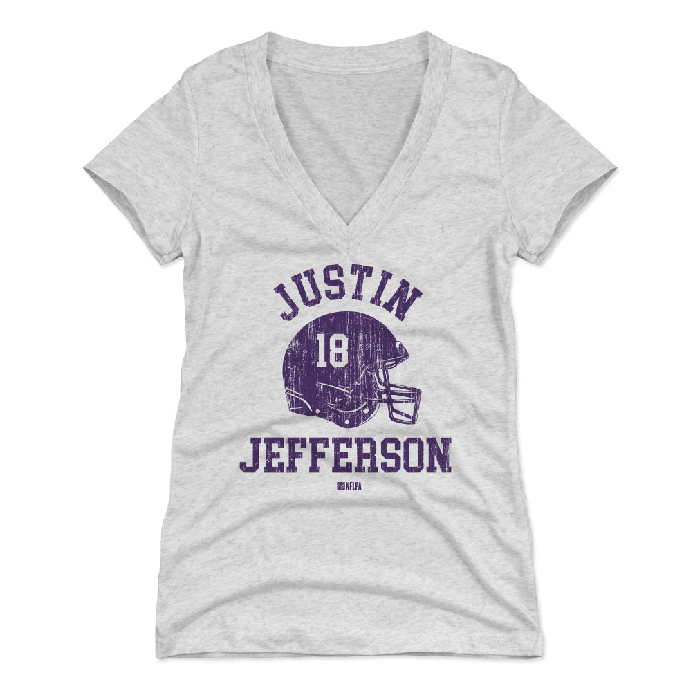 Justin Jefferson Women's V-Neck T-Shirt | 500 LEVEL