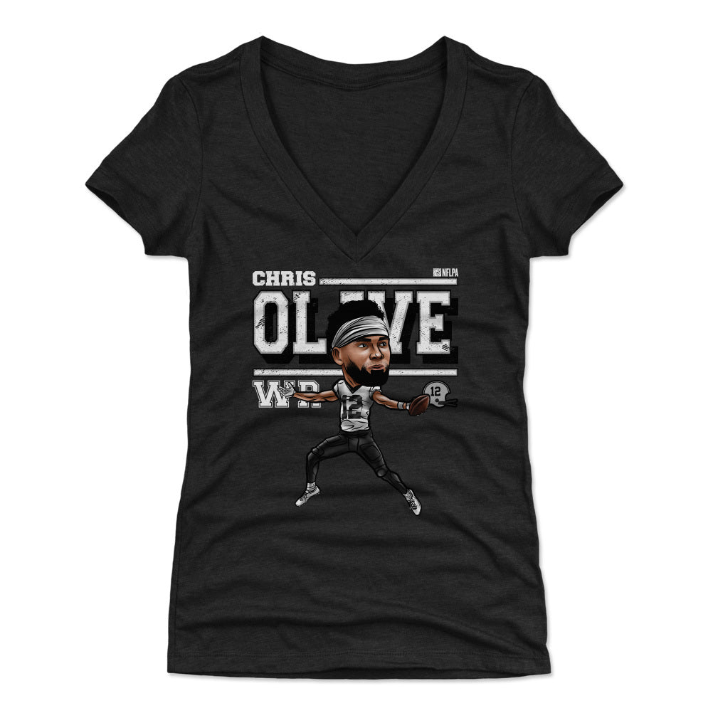 Chris Olave Women's V-Neck T-Shirt | 500 LEVEL