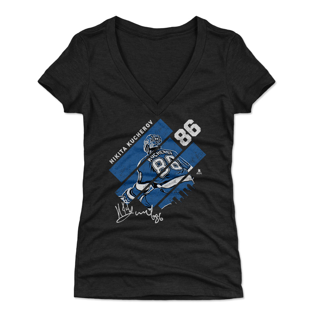 Nikita Kucherov Women's V-Neck T-Shirt | 500 LEVEL