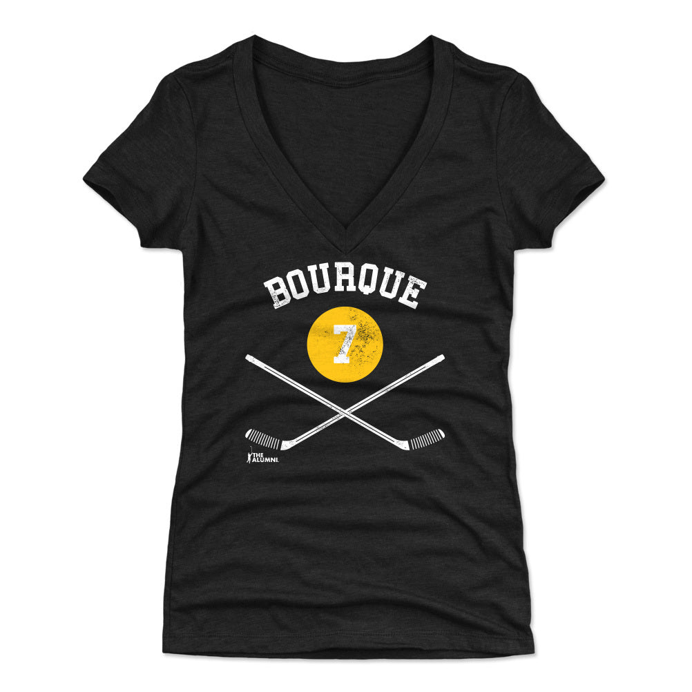 Ray Bourque Women's V-Neck T-Shirt | 500 LEVEL