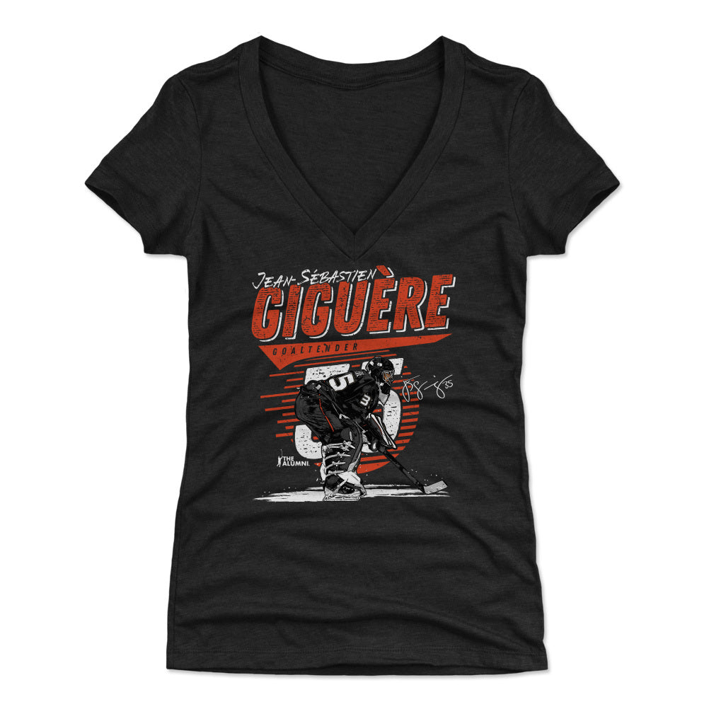 Jean-Sebastien Giguere Women's V-Neck T-Shirt | 500 LEVEL