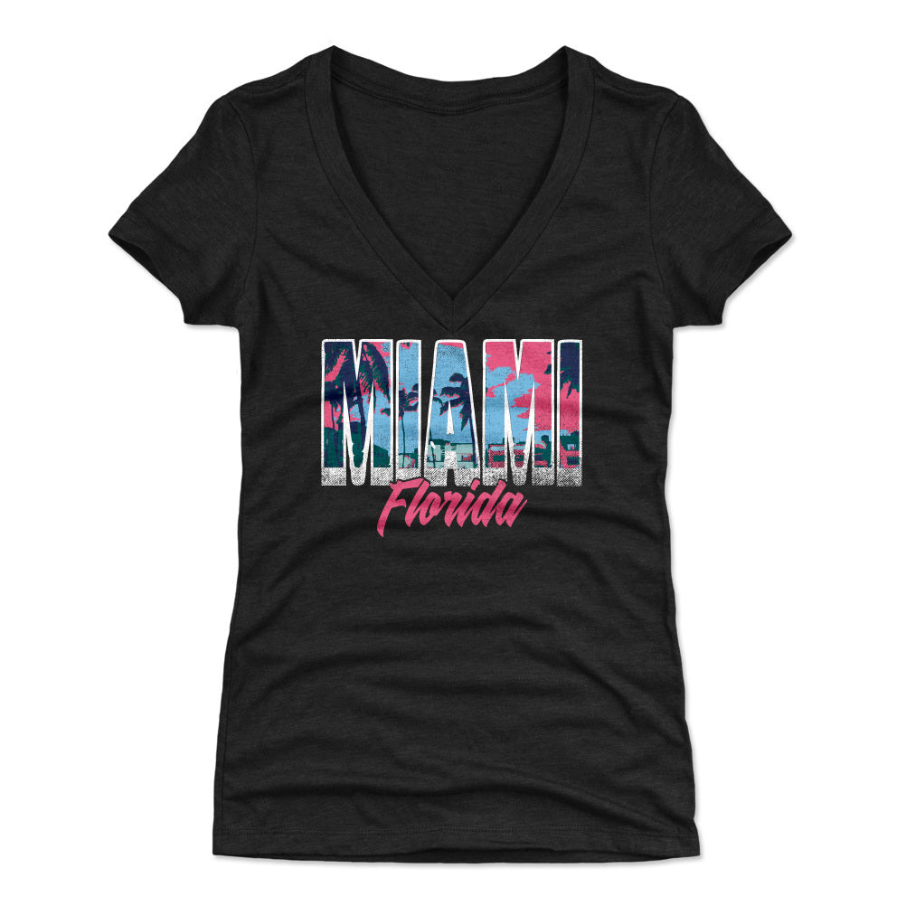 Miami Women's V-Neck T-Shirt | 500 LEVEL