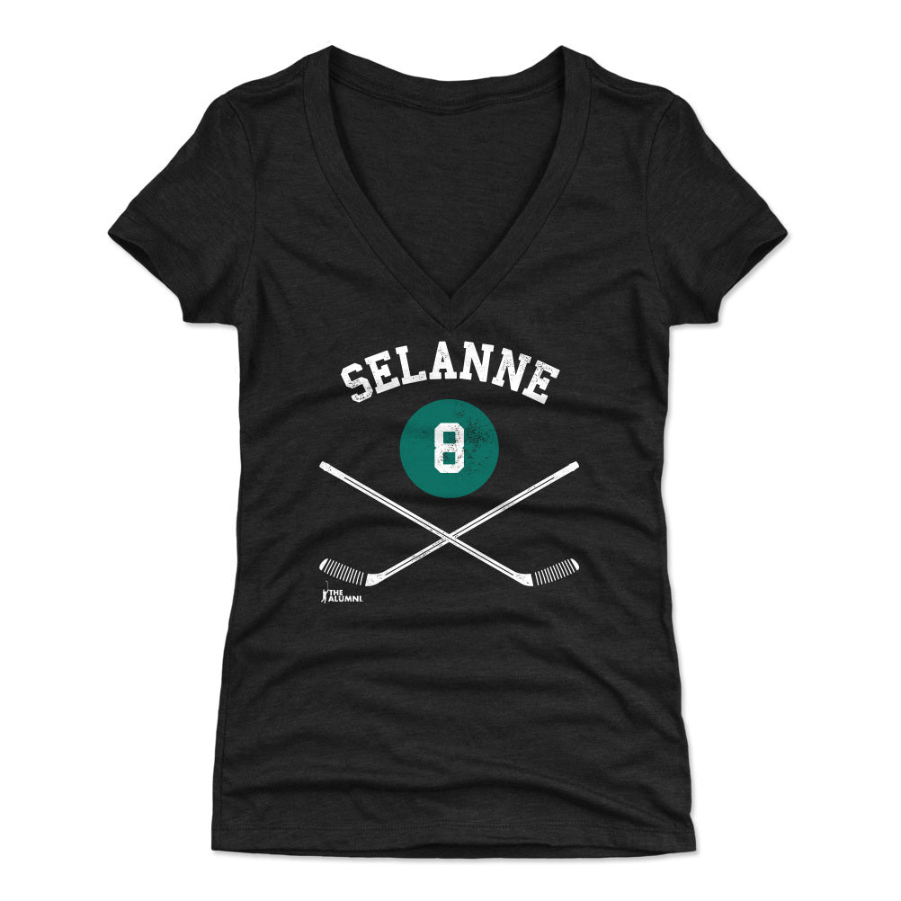 Teemu Selanne Women's V-Neck T-Shirt | 500 LEVEL