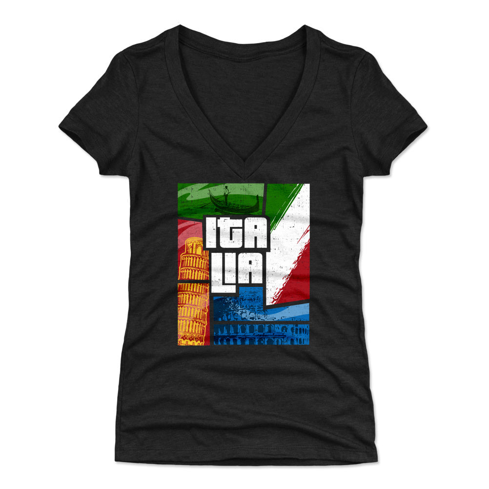 Italy Women's V-Neck T-Shirt | 500 LEVEL