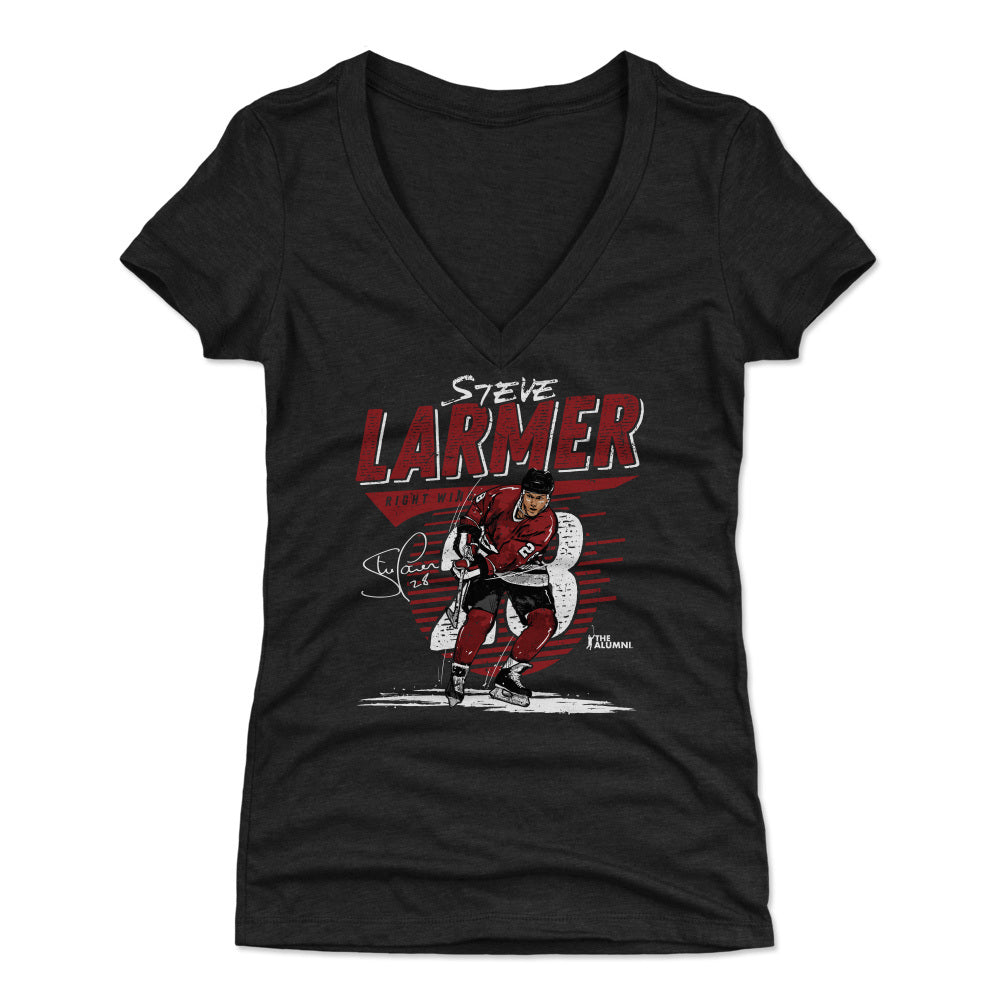 Steve Larmer Women's V-Neck T-Shirt | 500 LEVEL