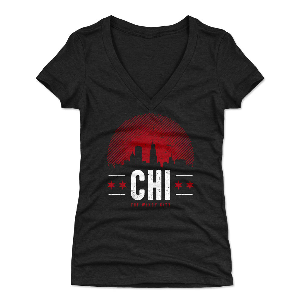 Chicago Women's V-Neck T-Shirt | 500 LEVEL