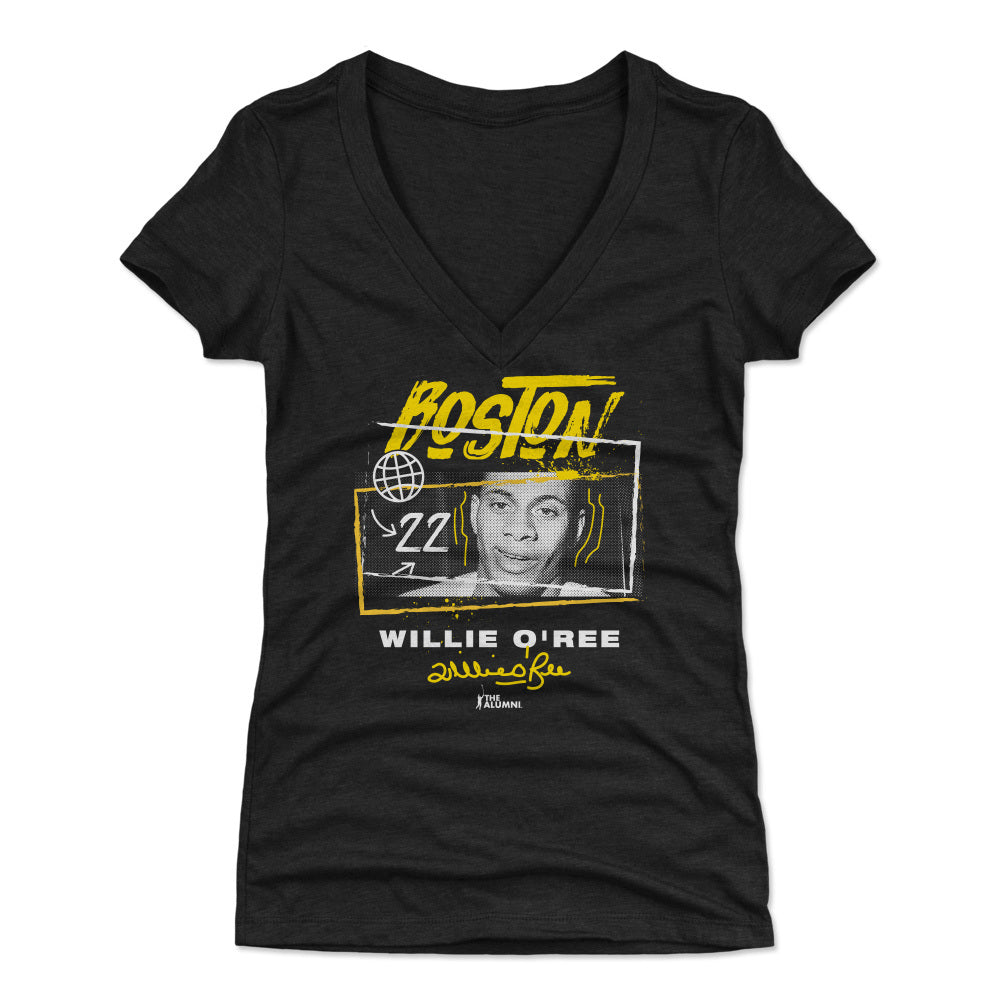 Willie O'Ree Women's V-Neck T-Shirt | 500 LEVEL