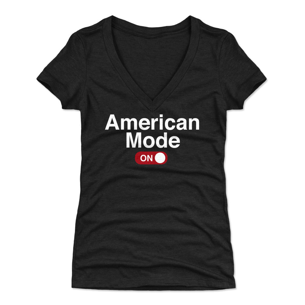 Funny USA Women's V-Neck T-Shirt | 500 LEVEL