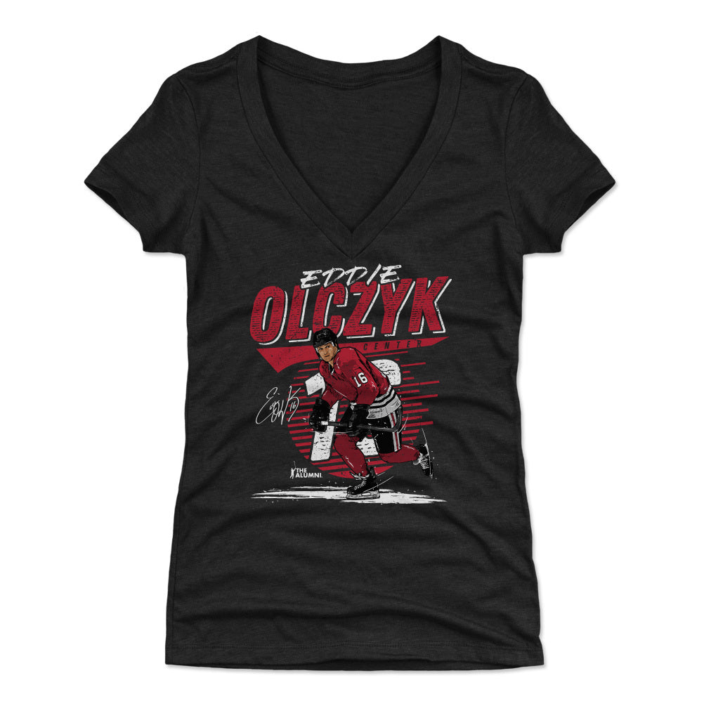 Eddie Olczyk Women's V-Neck T-Shirt | 500 LEVEL
