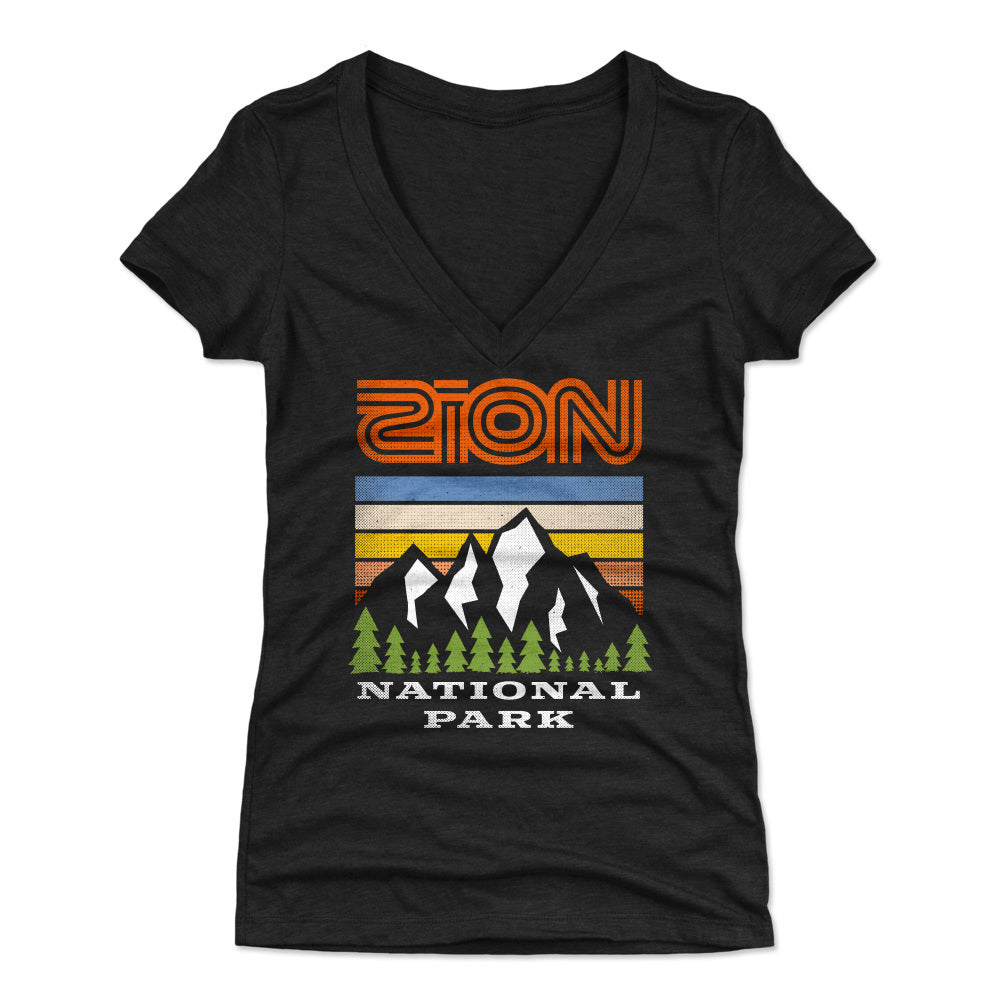Zion National Park Women's V-Neck T-Shirt | 500 LEVEL
