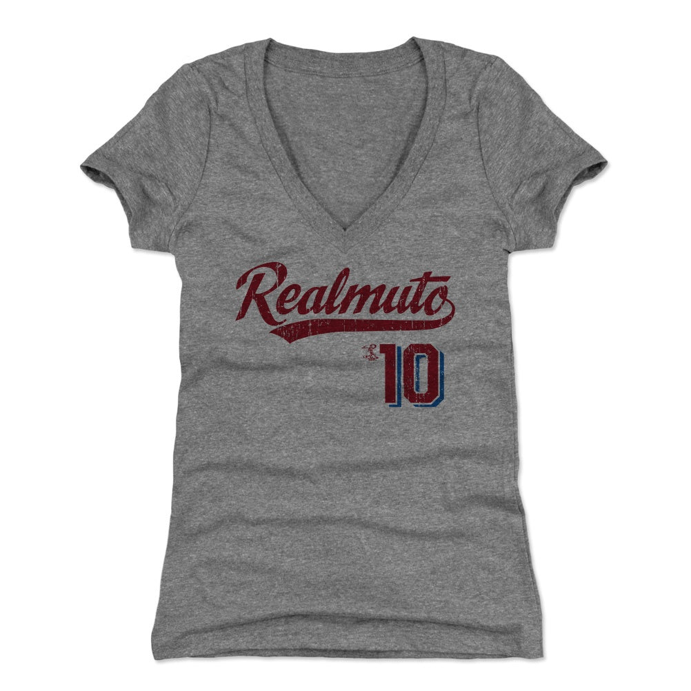 J.T. Realmuto Women's V-Neck T-Shirt | 500 LEVEL