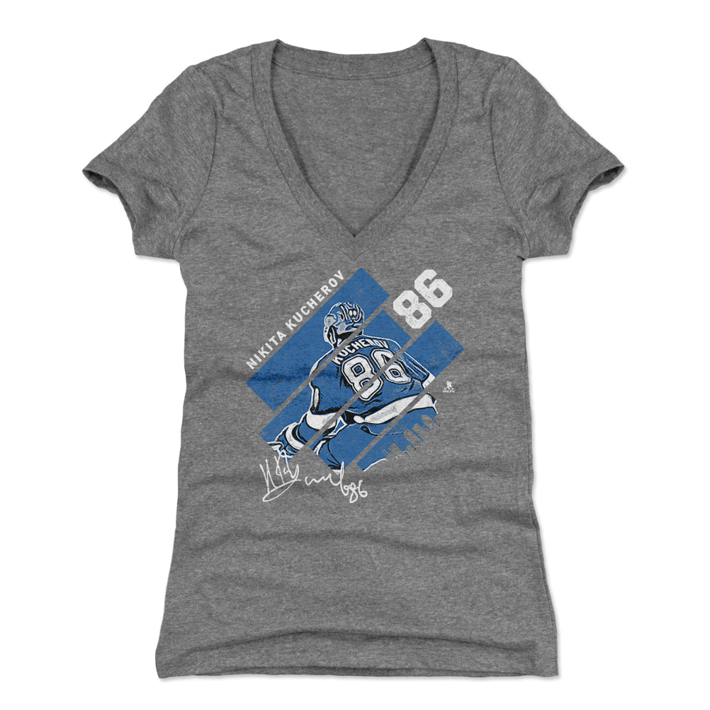Nikita Kucherov Women's V-Neck T-Shirt | 500 LEVEL